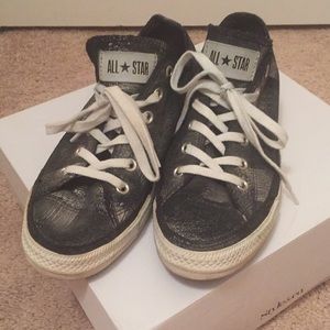 Black and Grey Converse